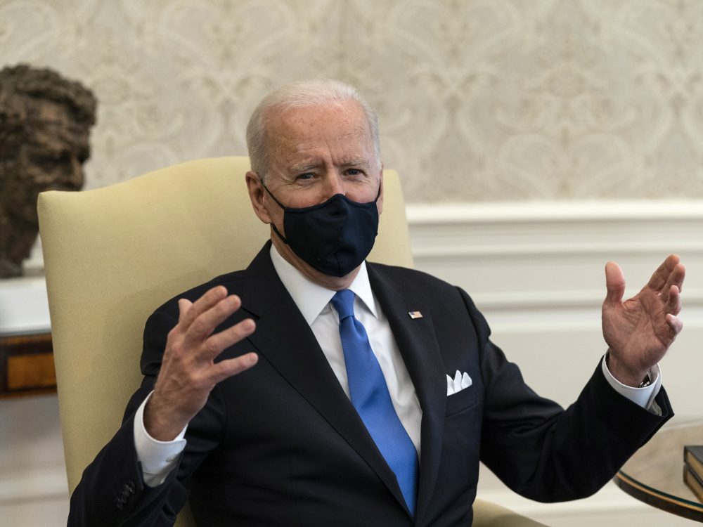 President Biden says states like Texas and Mississippi are making a big mistake by ending their mask mandates.