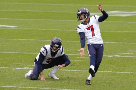 Houston Texans kicker Kaʻimi Fairbairn in 2020.