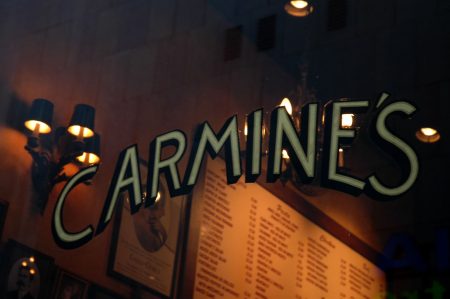 Carmine's restaurant in New York City.