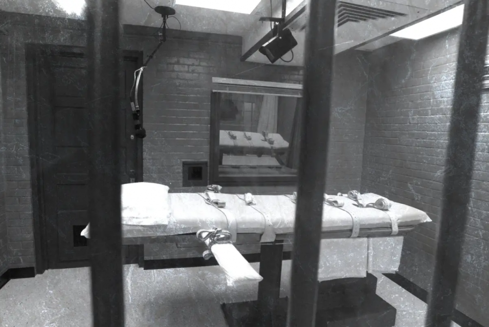 The execution chamber in Huntsville, Texas.