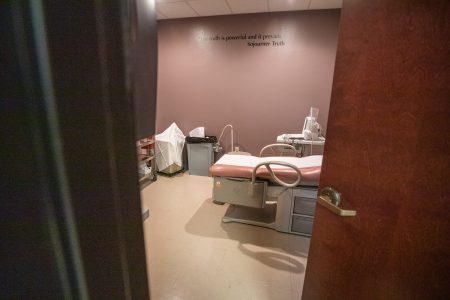 An exam room is pictured at Whole Woman's Health of Austin on Sept 2, 2021.