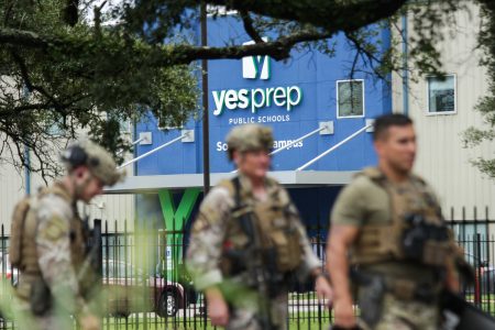 Houston-area law enforcement responded to a possible active shooter at a YES Prep  charter school campus in southwest Houston on Oct. 1, 2021.
