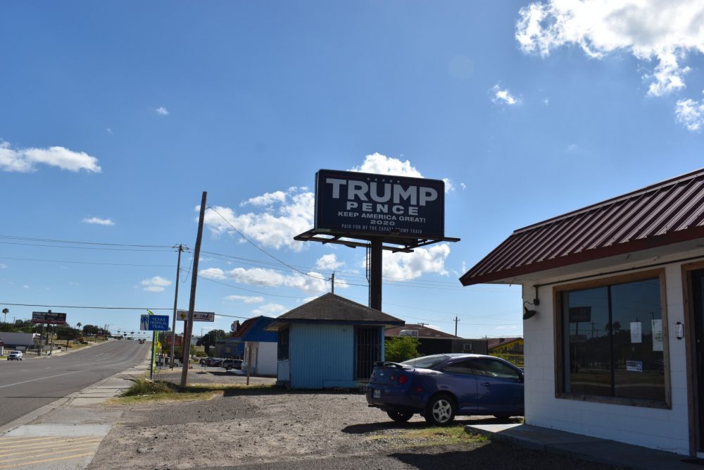 The 2020 presidential election was a triumph for Democrats, but also a wake-up call about shifting political trends along Texas' southern border. This billboard was paid for by members of the Zapata Trump Train Facebook Group based in Texas' Rio Grande Valley.