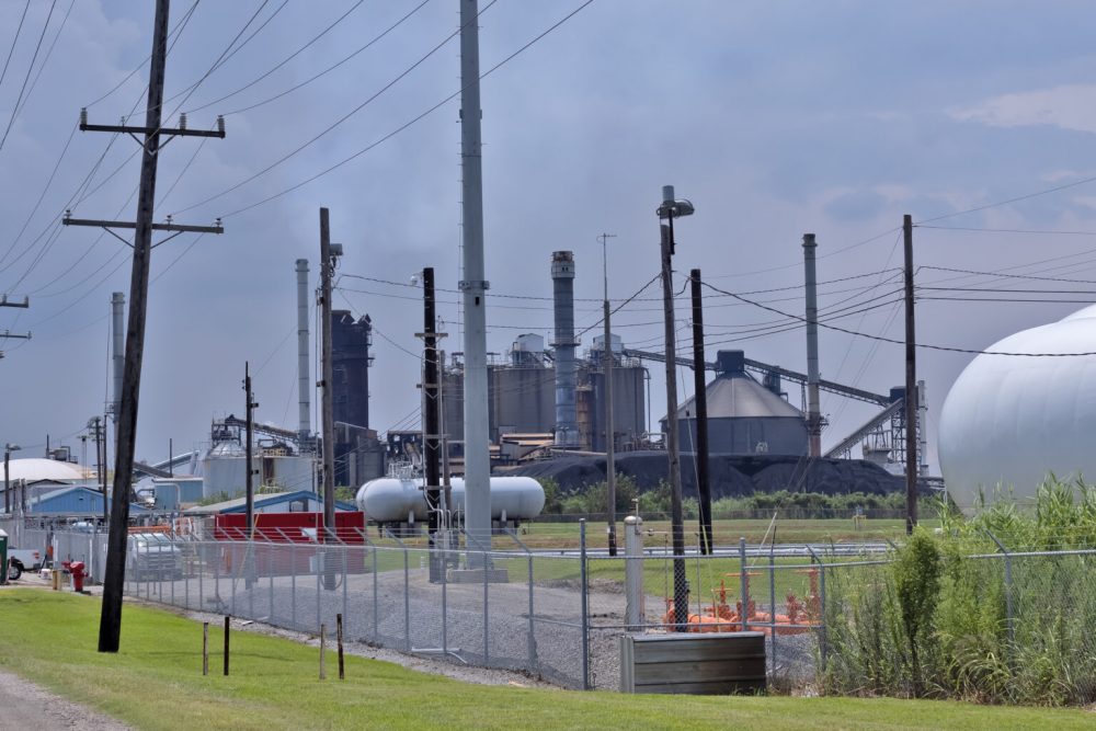 The Oxbow plant from afar. Despite covering only 112 acres, the 86-year-old facility releases 22 million pounds of lung-damaging sulphur dioxide into the air every year thanks to a loophole in the 1970 Clean Air Act.