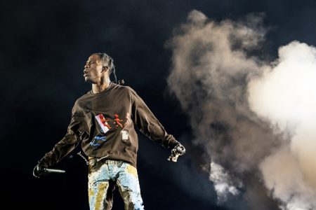 Travis Scott performs on day one of the Astroworld Music Festival at NRG Park on Friday, Nov. 5, 2021, in Houston.