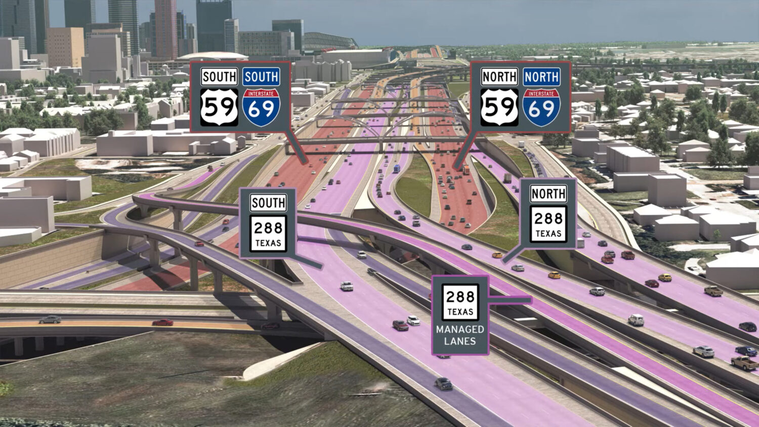 Massive remodel of Houston freeway system sends I-45 winding around  downtown - CultureMap Houston