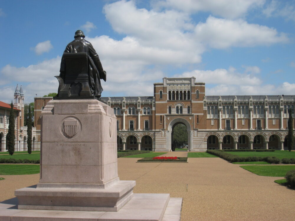 Rice University Founder Memorial Statue