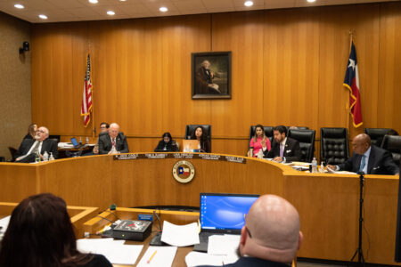 Harris County Commissioners Court on March 22, 2022.
