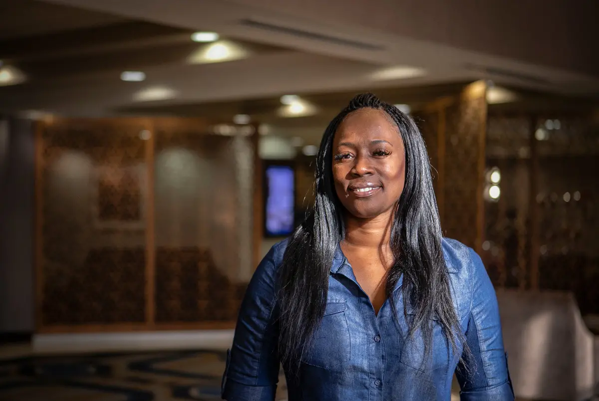 Crystal Mason in Fort Worth in 2019. She was convicted of voting illegally in the 2016 election, but her case has remained on appeal.