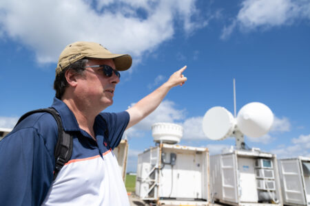 Meteorologist Michael Jensen is principal investigator of the TRACER campaign. Taken on June 7, 2022.