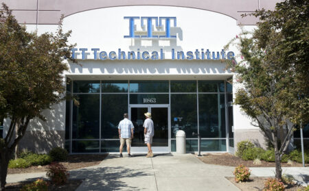 FILE - ITT Technical Institute campus seen closed after ITT Educational Services announced that the school had ceased operating, Sept. 6, 2016, in Rancho Cordova, Calif. Students who used federal loans to attend ITT Technical Institute as far back as 2005 will automatically get that debt canceled. This comes after authorities found “widespread and pervasive misrepresentations” at the defunct for-profit college chain. The Biden administration says the action will cancel $3.9 billion in federal student debt for 208,000 borrowers.