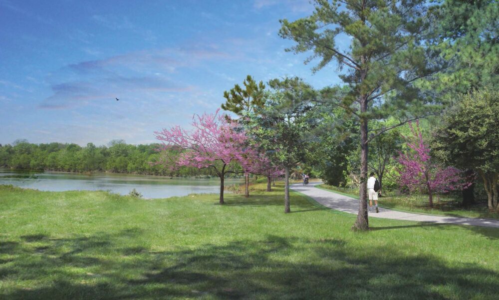 Houston Parks Board said construction of the greenway will take 60-90 days. The park will have trails for local residents to hike and bike on