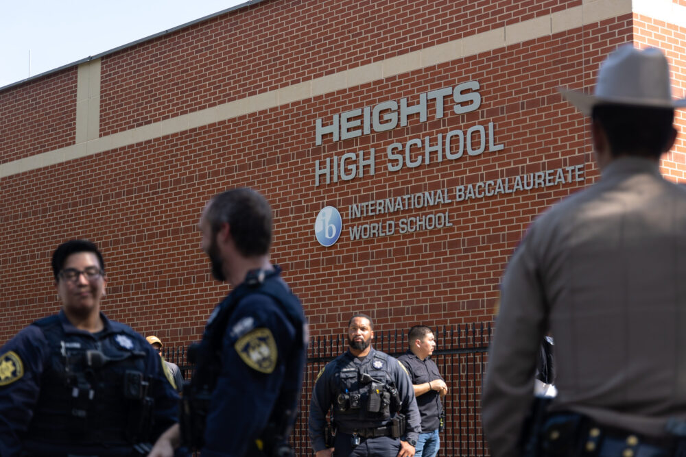 Law enforcement responded at an unfounded active shooter call at Heights High School on September 13, 2022. 