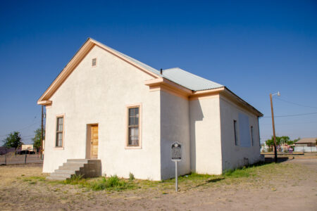 The Blackwell School in Marfa, Texas, pictured in May 2022.
