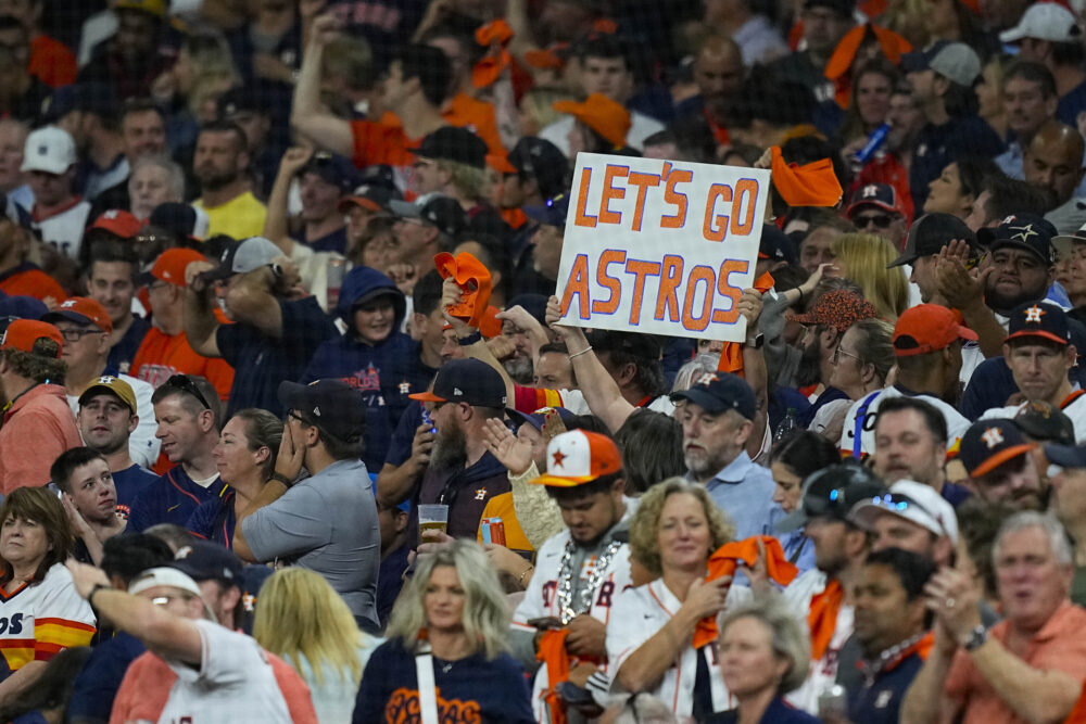 Houston Astros on X: 10,000 fans in attendance at next week's