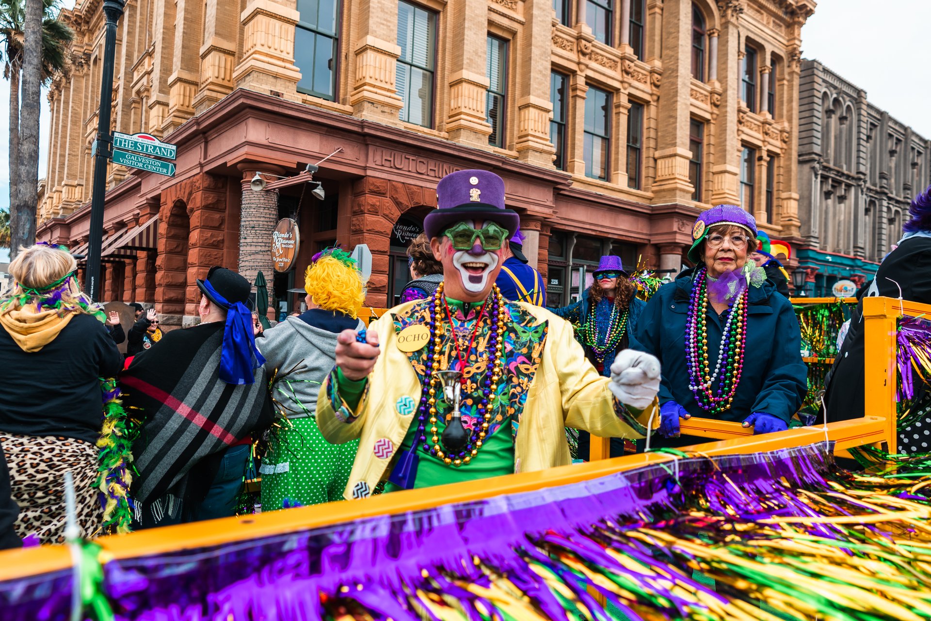 Shrove Tuesday - Two theatrical masks with different expressions