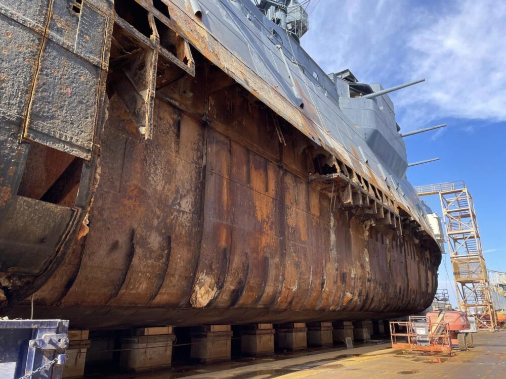 Battleship Texas Rusty Hull