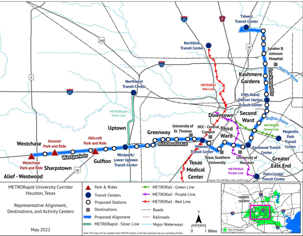 METRO University Corridor Map