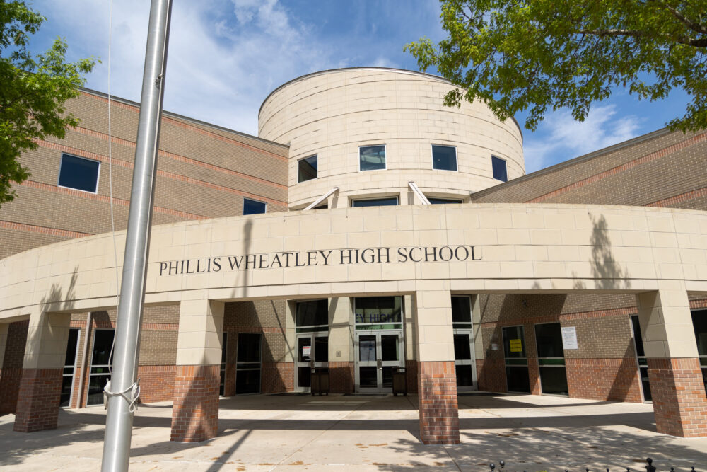 Phillis Wheatley High School had a high number of students who were classified as "economically disadvantaged."