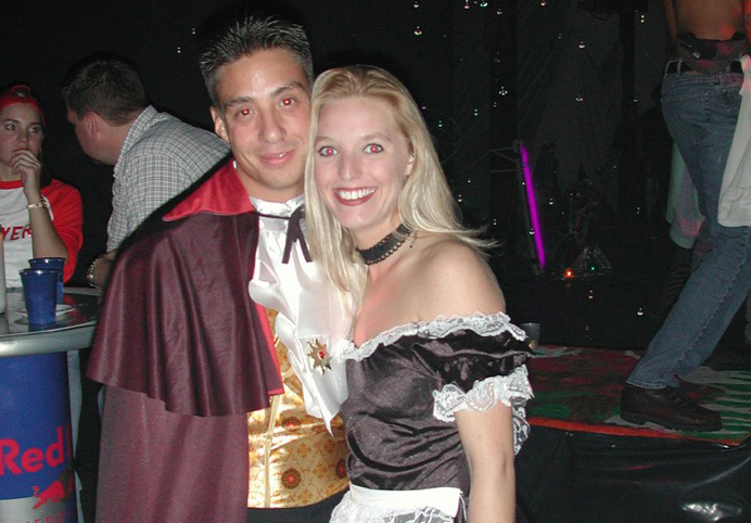 Ivan Cantu and Amy Boettcher at a Halloween party just days before the murders