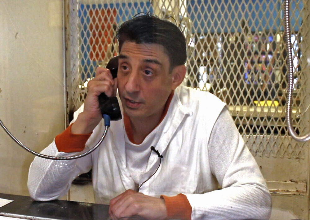 Ivan Cantu in a November 2022 interview from Texas' Polunsky Unit, which houses the state's male death row inmates.