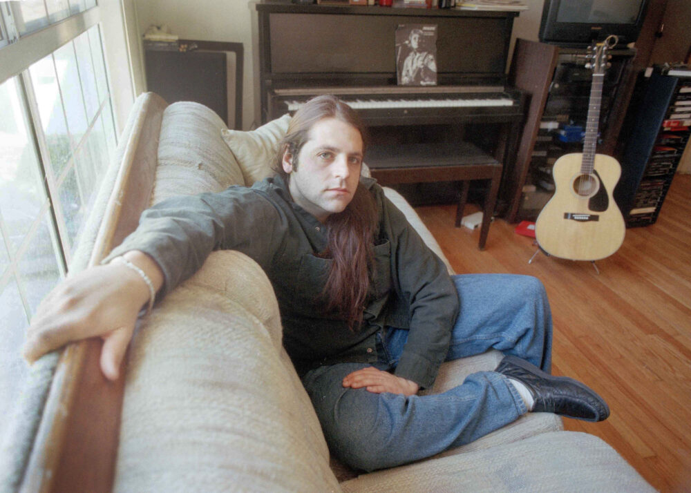 David Thibodeau, a survivor of the Waco, Texas, siege by the FBI, poses in the living room of his West Hollywood, Calif., apartment, March 7, 1997. Thibodeau is currently a Los Angeles-based rock musician. 