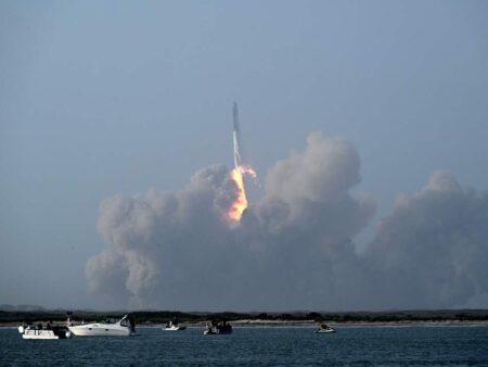 SpaceX's massive rocket, Starship, exploded in the air four minutes after launching in Boca Chica, Texas on Thursday.