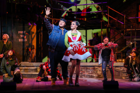 Will Mann as Tom Collins and Tomás Matos as Angel in the Theatre Under the Stars production of "Rent."