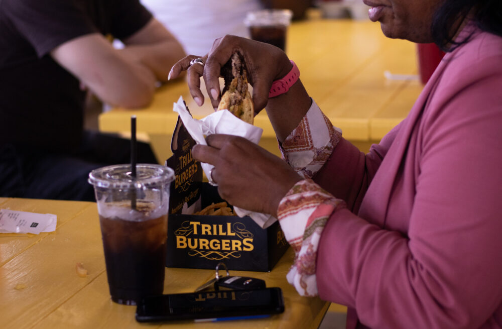 Trill Burgers Eating