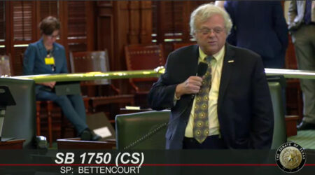 State Senator Paul Bettencourt (R-Houston), speaking in favor of SB 1750