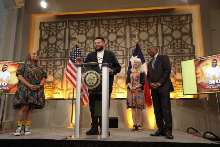 Comedian Mo Amer was celebrated at Houston City Hall on 713 Day. September 16 will officially be Mo Day in the city of Houston.