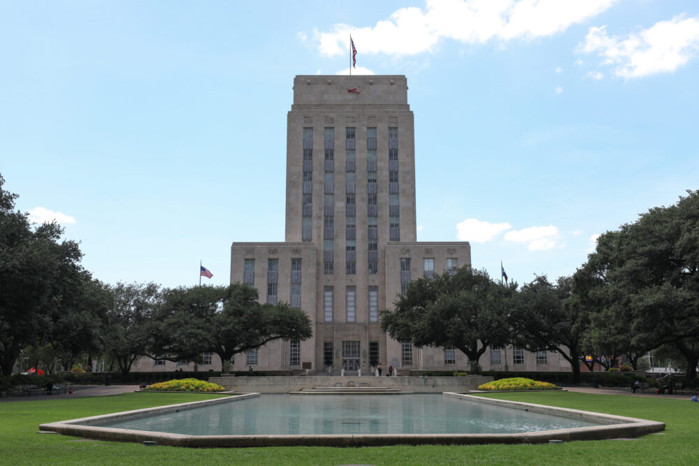 Photo outside of Houston City Hall