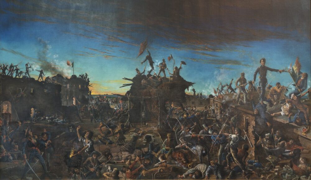 Painting of the Battle of the Alamo