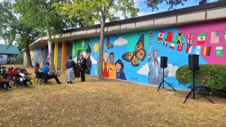 Ed White Elementary School unveiled a new mural called For a Better Future