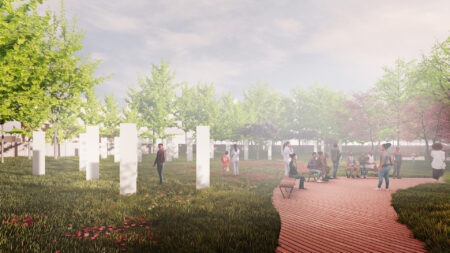 The memorial site will include a reflection area where members of the public can learn about DNA, genealogical and historical research into the identities of those buried at the site.
