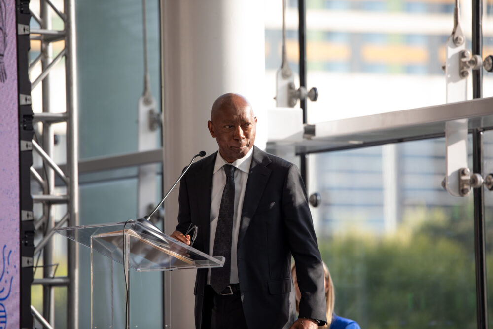 Houston Mayor Sylvester Turner at the Houston Travel Fest opening ceremony on September 29, 2023. 