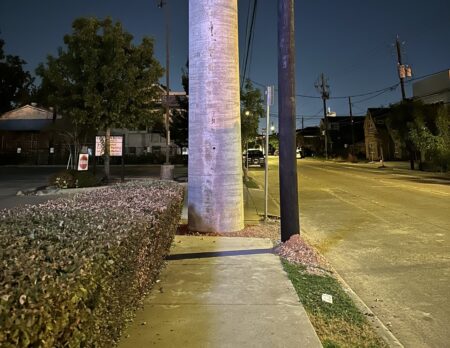 Montrose Utility Pole Sidewalk