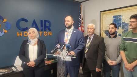 Members of CAIR Houston condemn hate that has been brought on the Muslim community in the wake of the Palestine-Israel conflict.