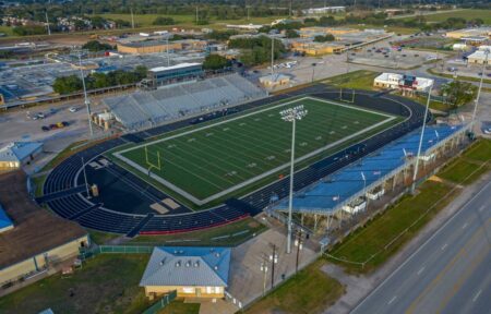 Guy K. Traylor Stadium would undergo repairs if voters approve a bond in November.