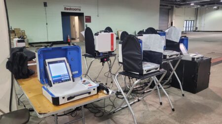 Voters will see a set up like this on election day, Harris County officials say.