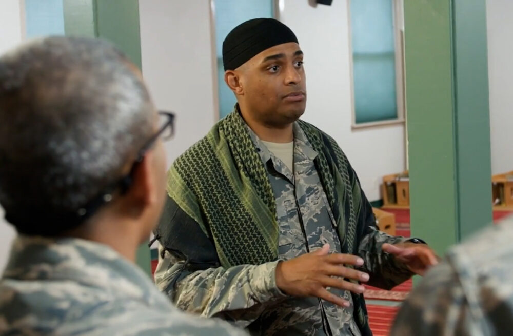 Muslim military chaplain Rafael Lantigua in uniform