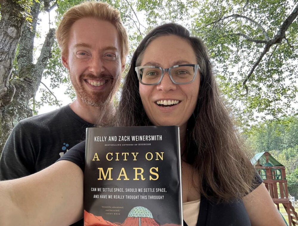 Former Houstonians Zach and Kelly Weinersmith are the authors of "A City on Mars."