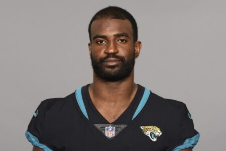 FILE -  This is a photo of D.J. Hayden of the Jacksonville Jaguars NFL football team. This image reflects the Jacksonville Jaguars active roster as of Tuesday, Sep. 1, 2020. Hayden was among six people killed early Saturday, Nov. 11, 2023, as a result of a crash at a red light in downtown Houston. (AP Photo/File)