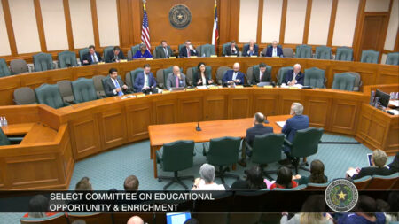 Texas House Select Education Committee meeting in Austin. Members forwarded the Education Savings Account measure to the full House a day after Senators did the same in their committee.