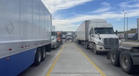 About 10,000 northbound trucks pass through the Port of Laredo each day, a number expected to grow as trade between the U.S. and Mexico increases.