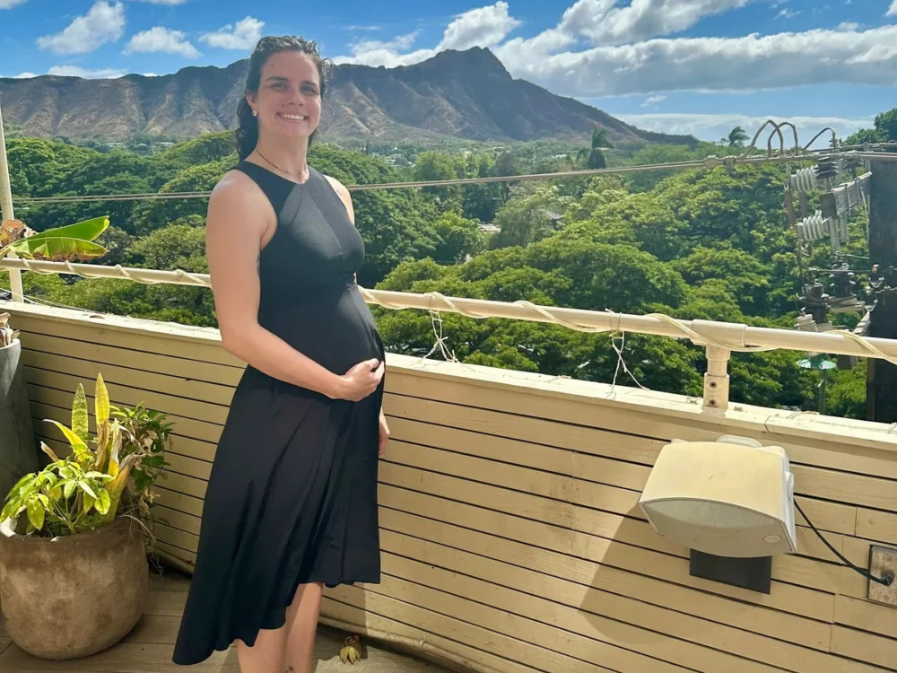 Dr. Dani Mathisen is doing her OB-GYN residency in Hawaii, and she is in her third trimester of a healthy pregnancy.