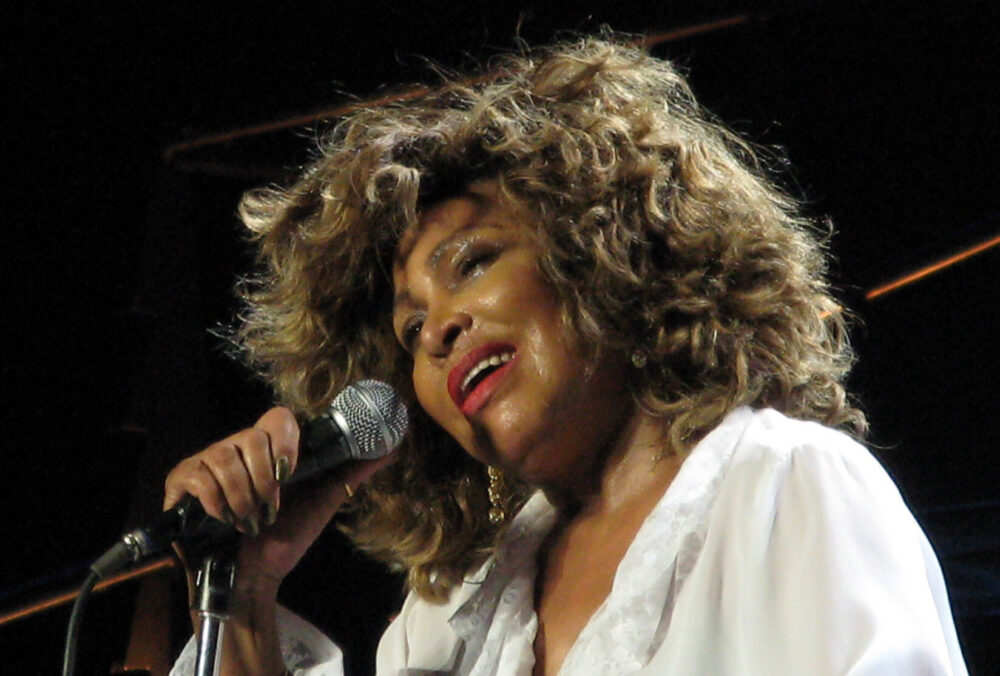 Rock 'n roll icon Tina Turner performing during her 50th Anniversary Tour in 2009.