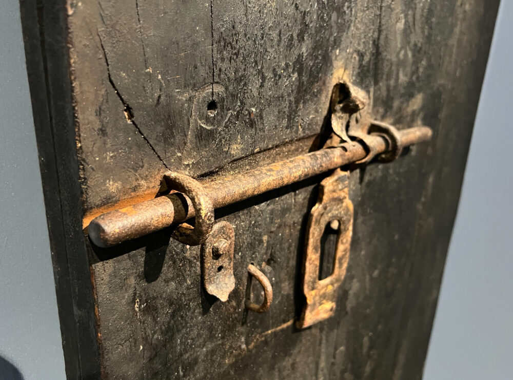 The lock on "The Cape Coast Castle Doors," also known as "The Doors of No Return.