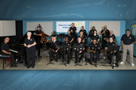 Members of the Houston Civic Jazz Orchestra of UH-Downtown.