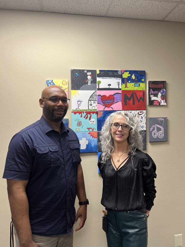 Benny Simonton and Leah Williams of the Fort Bend Juvenile Probation Department- Special Programs unit pose for a portrait.